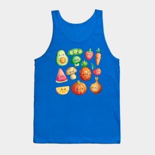 Fruits & Vegetables Illustration Tank Top